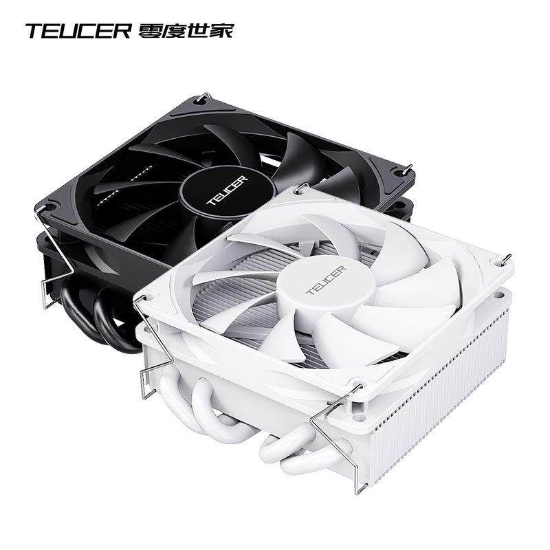 零度世家ITX超薄HTPC6热管115X/1200/1700 AM5 cpu散热器静音风扇