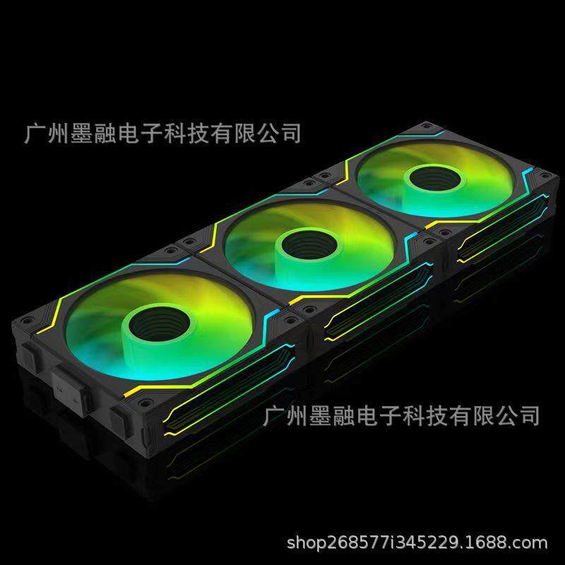 丛林豹星际S30积木风扇磁吸拼接ARGB灯效12030机箱散热静音风扇