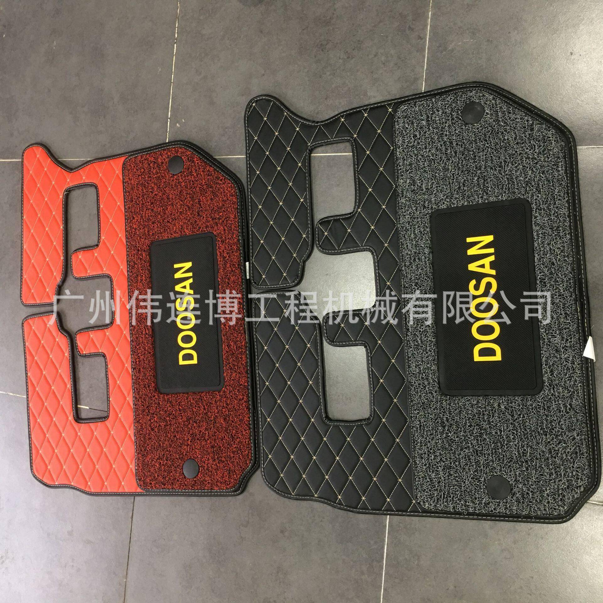 供应挖机斗山大宇DH200 220 225 300-5驾驶室地板胶新款丝圈脚垫