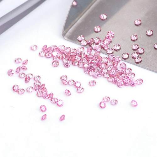 粉色黄色蓝色莫桑小碎石0.8mm-2.9mm厘石分石圆形小碎钻