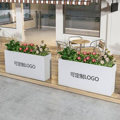 户外不锈箱钢花栏隔断RT654752室外铁艺外组合围花槽市政广场庭院