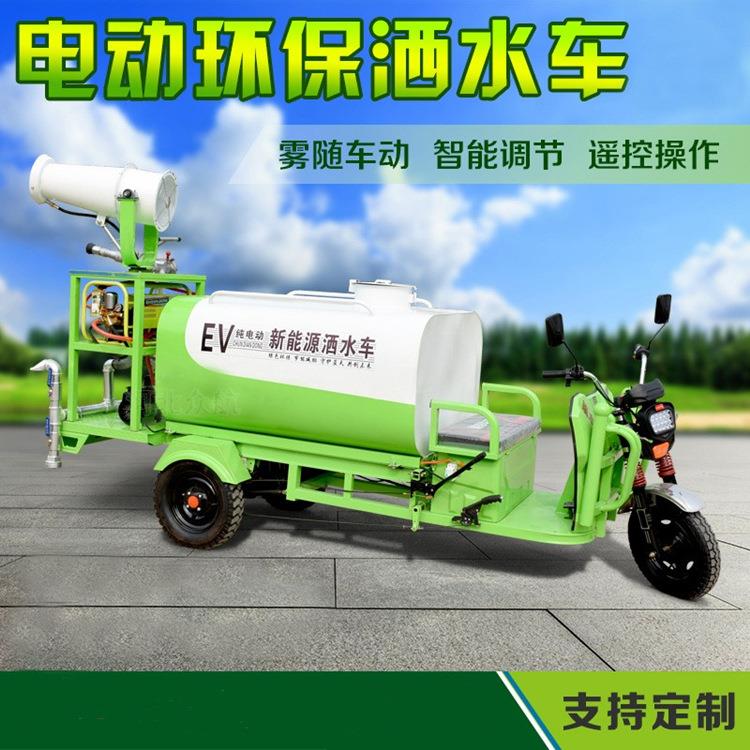 鲁鸿电动洒水车 园林绿化洒水车 清洗除尘工地用雾炮车