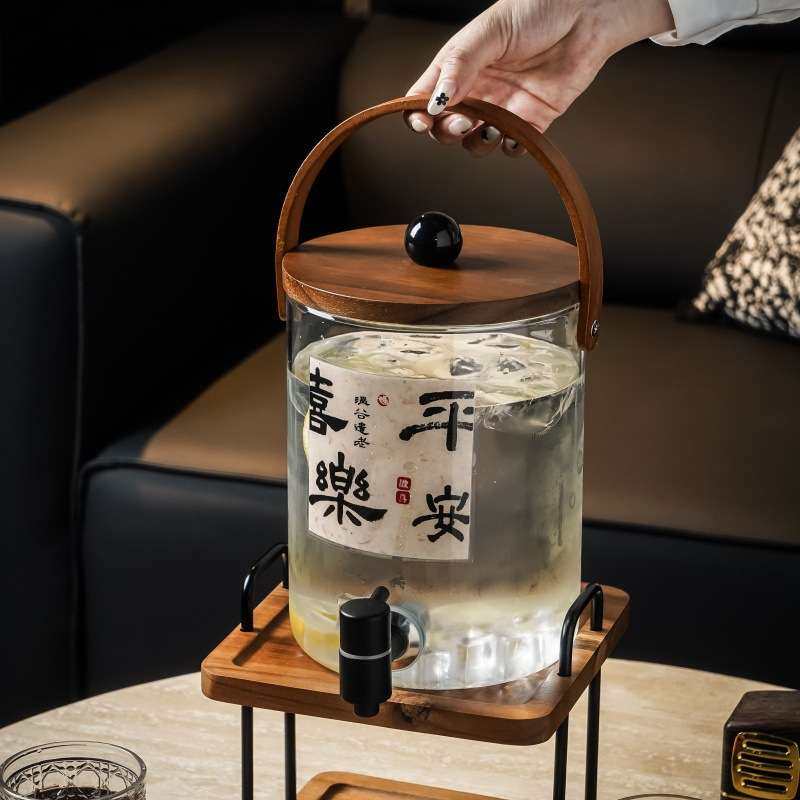 高颜值果汁桶酒店自助餐厅家用果汁鼎玻璃冷水桶带龙头酒吧可乐桶,电子元器件市场,其它元器件,淘宝优惠券,粉丝福利购,淘宝优惠卷