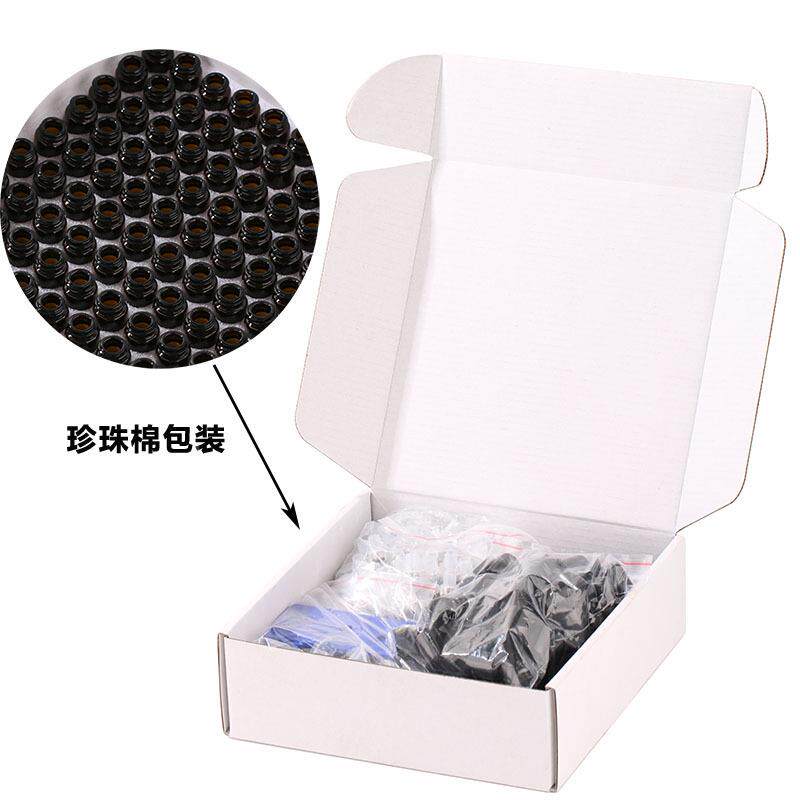 茶分滚珠瓶1mmKBPl2ml3l透明玻璃装瓶100只礼色盒套装试用精油瓶