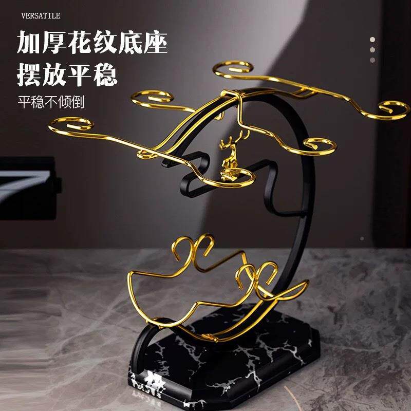 轻奢简红约酒倒挂架酒杯架高脚杯架家庭聚会创摆件葡035萄红酒杯