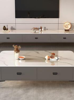 地电0视柜客厅用小户型225现代简约轻家奢玻璃茶桌LQL北欧落电视