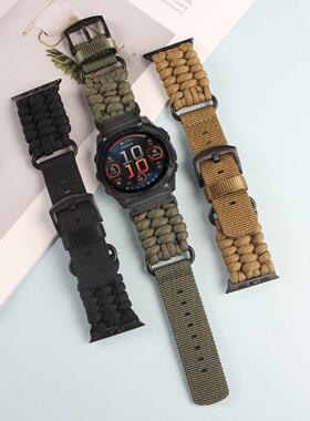 适用GARMIN佳明FENI8XPO手工编拆织快拆表94297带7XR尼龙快腕X带