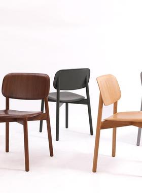 sort丹麦HAY黑色白橡木椅子北欧餐椅现代简约时尚靠背椅实木创意