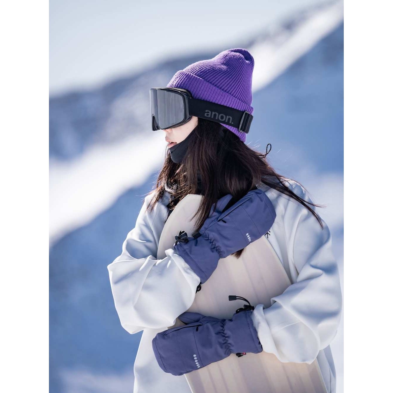 awka单板滑雪手套闷子专业防水保暖专用护具连指五指登山男女