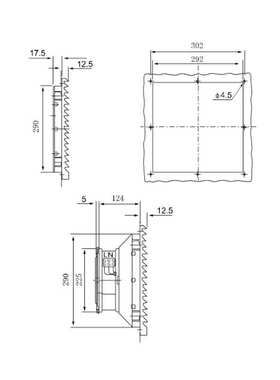CT-320通风过滤网组 百叶窗CT320网罩 配225*225MM 22580风机