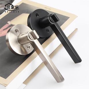 三杆执手锁锌BJL-6525合间金生门把锁室木内房门单舌锁酒店卫门门