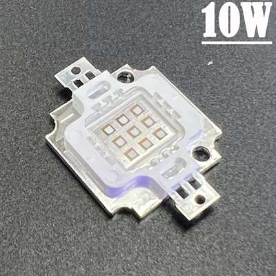 LED大功率集成UV灯珠10W20W30W50W100W高能量芯片365-370NM固化