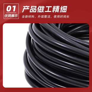 丁腈橡胶实心密封条NBR材质耐酸耐油机械减震填缝O型密封条橡胶绳