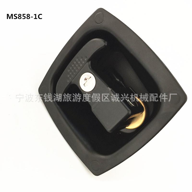 工程车平面锁MS858-1C厢式汽车方锁集装箱面板锁房车拖车门
