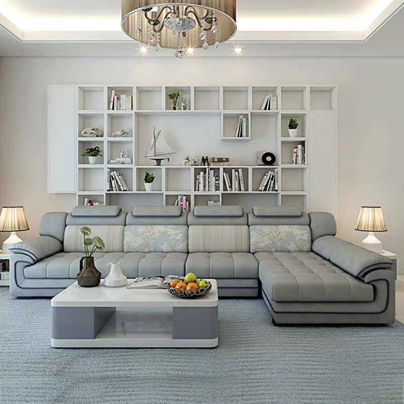 布艺沙发组合简约可拆洗乳胶大小户型科技布沙发客厅家具实木框架