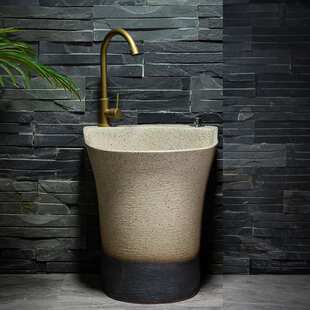 拖布池陶瓷拖把池阳台洗地拖盆水槽卫生间大小号落地式家用墩布池