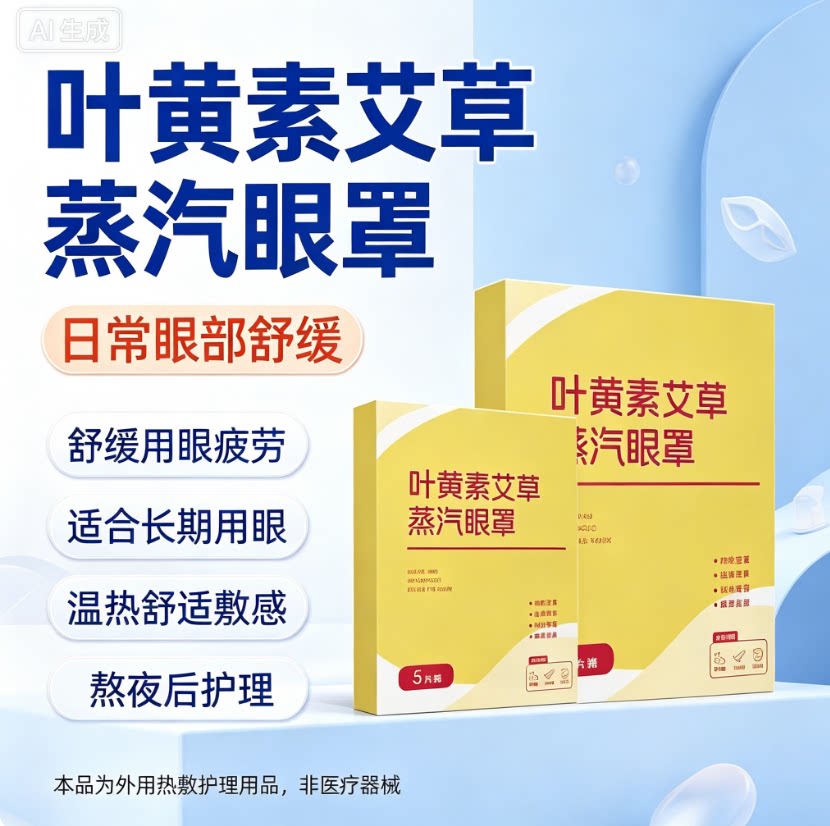 【下单立减50】明星同款叶黄素蒸汽眼罩热敷缓解眼部疲劳WJ