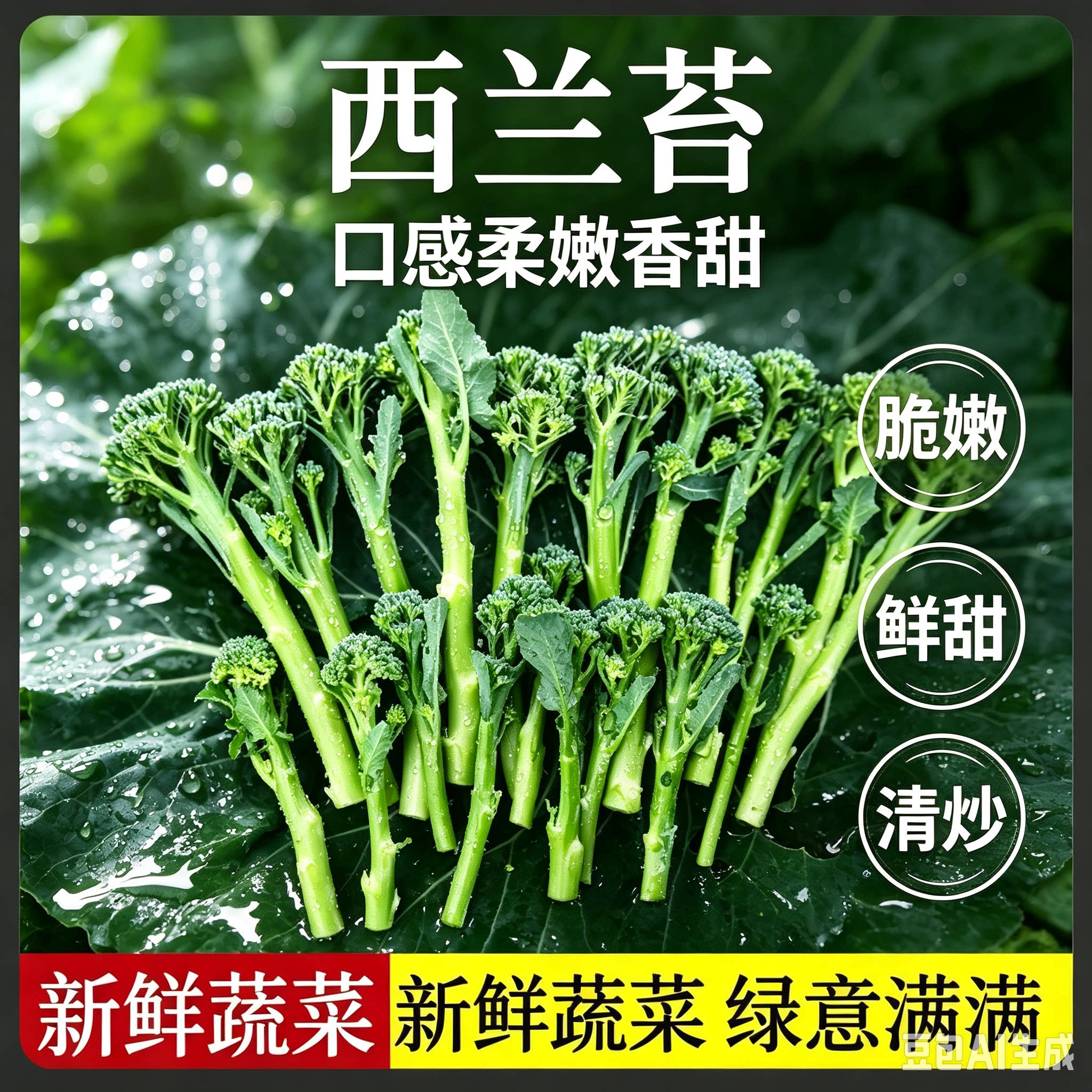 正宗西兰苔苗子绿西兰苔四季西洋芥兰西兰花夏天八月种植蔬菜种XZ