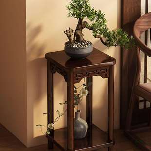 中式花架子客厅落地式置物架实木花台绿植花盆奇石摆放架鱼缸架