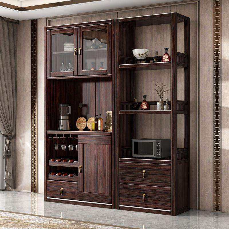紫金檀木新中式酒柜实木餐边柜入户门置物柜书柜一体高档靠墙边柜,电子元器件市场,其它元器件,淘宝优惠券,粉丝福利购,淘宝优惠卷
