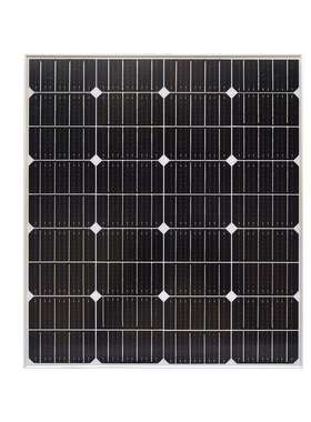 鑫普光单晶太阳能玻璃板18V100W白色背 接线盒带0.9米线接mc4接头