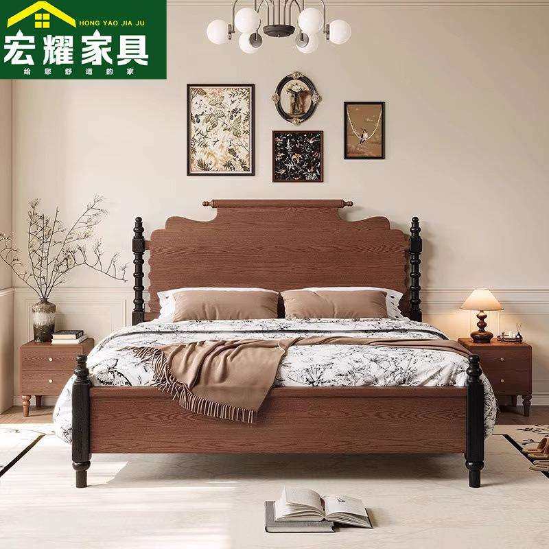 法式复古风白蜡木实木床1.5米1.8米美式雕花双人床全卧室家具婚床,玩具/童车/益智/积木/模型,毛绒/玩偶/公仔/布艺类玩具,淘宝优惠券,粉丝福利购,淘宝优惠卷