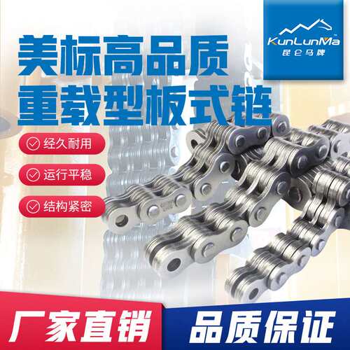 10吨叉车链条LH2434/BL1234 LH2444/BL1244重载型板链立体车库专