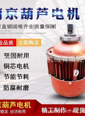 南京总厂电机4.5/7.5/13KW3吨5吨10吨行车电动葫芦锥形主机全铜