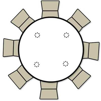 可折叠桌子圆桌会客桌餐桌休闲茶几Folding tables60RADJ盟