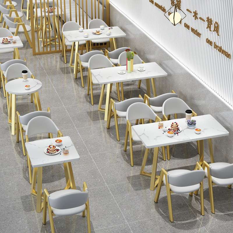 简约西餐厅卡座沙发小吃汉堡快餐甜品蛋糕奶茶店桌椅餐饮家具组合