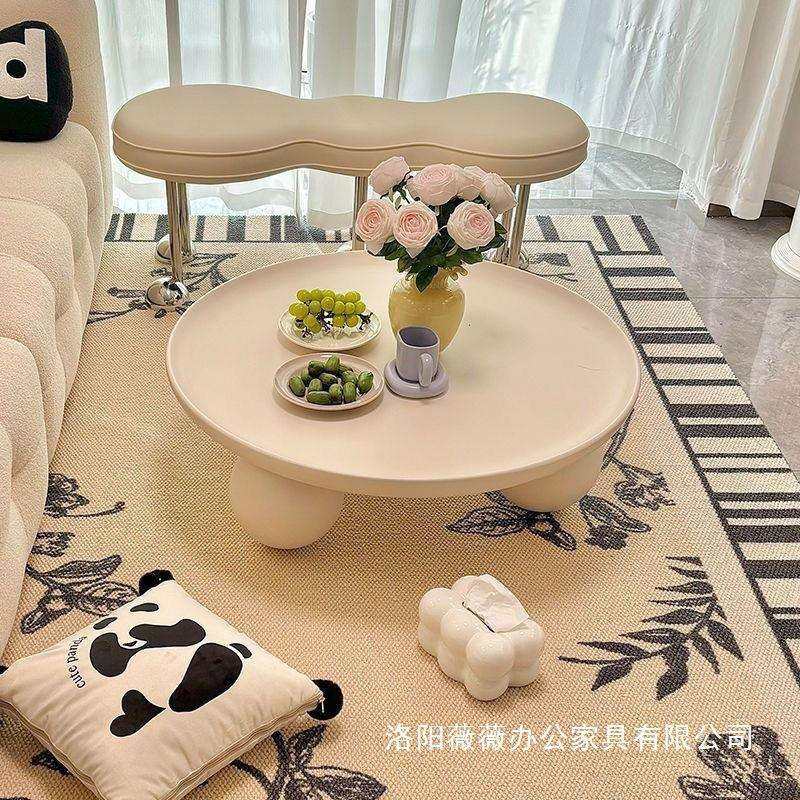 北欧组合卧室茶几简约轻奢家用奶油圆形客厅现代网红小户型,电子元器件市场,其它元器件,淘宝优惠券,粉丝福利购,淘宝优惠卷