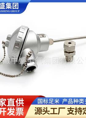 WRN-130无固定装配式热电偶0-1300℃插深650管径12