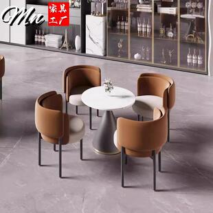 轻奢接待会客沙发现代办公室酒店大堂休闲区售楼处洽谈桌椅组合