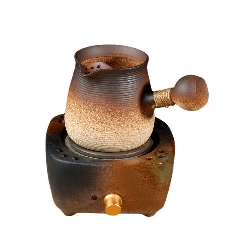 柴烧釉窑变色煮茶罐罐围炉煮茶陕北罐罐茶煮茶壶耐热公道杯