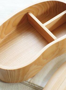 盒2XMX分02款1新杉木整木便当盒时尚便携单层桃心饭木质隔型寿司