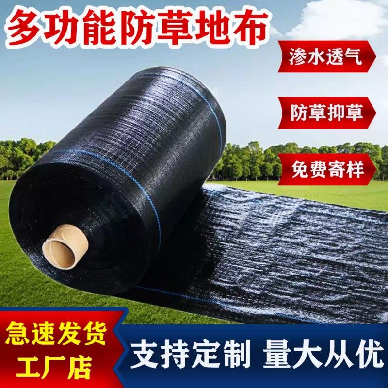 新型防草布地膜厂家直销农用全新PE透气透水黑色果树耐用特价清仓