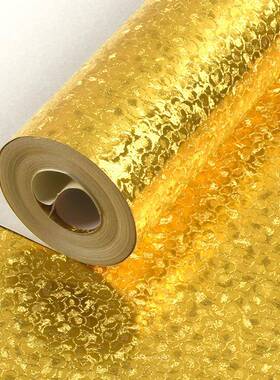 金泊纸金黄色金箔金色银色壁纸KT卧V闪光客厅室园碎装花家墙4田纸