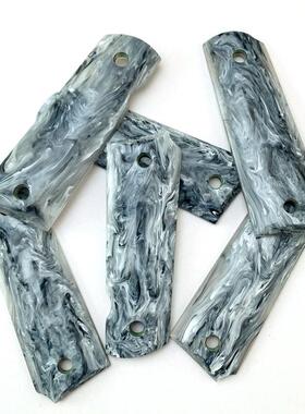 1911配件改装111Grips手柄大理柄石纹亚克力手CN现货C刀9柄材料