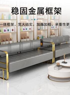 网红理发店沙奢发简顾客等椅候美发SD25-1店休息区长条沙发易轻沙
