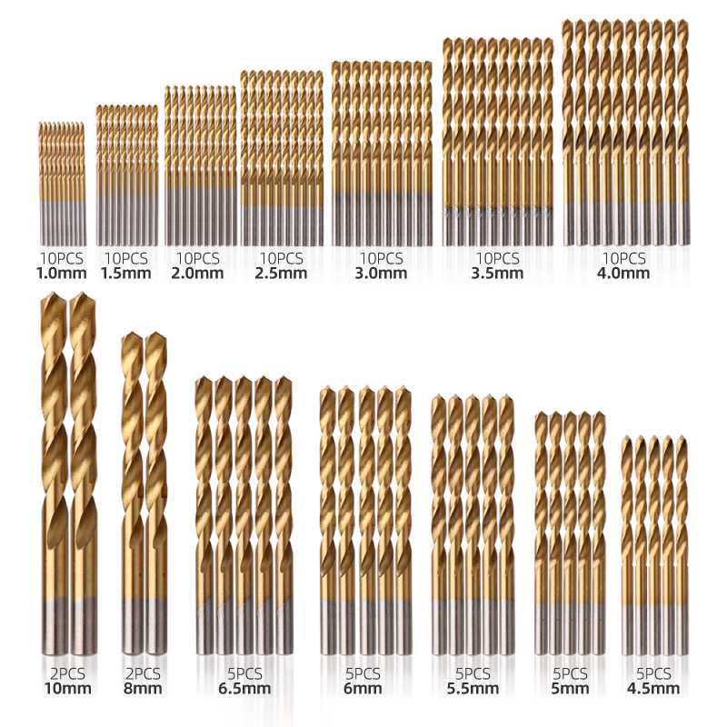 麻花钻头 手电钻钻头套装 不锈钢打孔钢铁金属合金钻头1-10mm超硬
