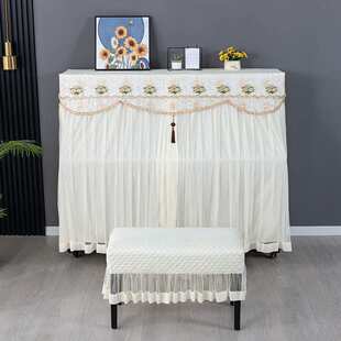 新款钢琴罩防尘全罩套弹琴不取琴罩琴键巾单双人凳子防尘罩子代发