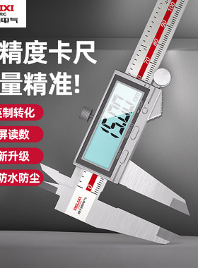 德力西电气高精度数显游标卡尺