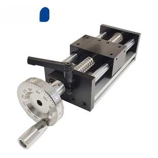 精密直线滑台滚珠丝杆模组手摇轮导轨数控工作台升降台移动平台