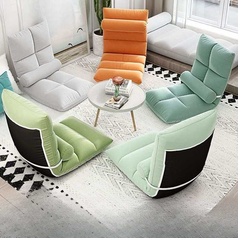 懒人沙发榻榻米床上靠背椅子可爱卧室单人女生飘窗小沙发折叠椅子