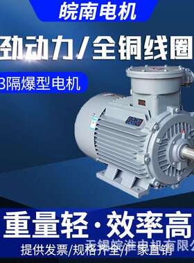 皖南电机防爆YB3隔爆型三相异步电动机22kw30kw37kw45kw55kw75kw