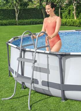 Bestway58430泳池扶梯84m水池梯子双面扶梯泳池配套爬梯