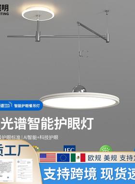 2025年新款全光谱主客厅灯LED吸顶灯现代简约大厅灯白色北欧灯具