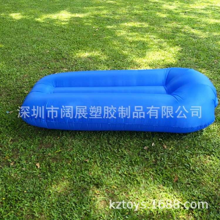新款单层单口无内胆充气睡袋懒人沙发睡床户外野营充气空气床躺椅