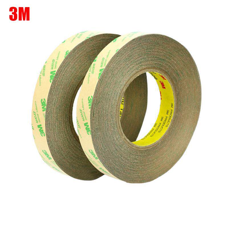3M468双面胶不脱落透明无痕防水胶带无基材纯胶膜双面胶可模切