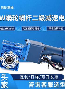 220V交流电机90W齿轮减速电机RV蜗轮蜗杆电机调速微型小马达慢速